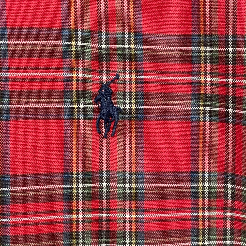 Classic Ralph Lauren Mens XXL Plaid Red Green Business Casual Button Down Preppy - Picture 3 of 9